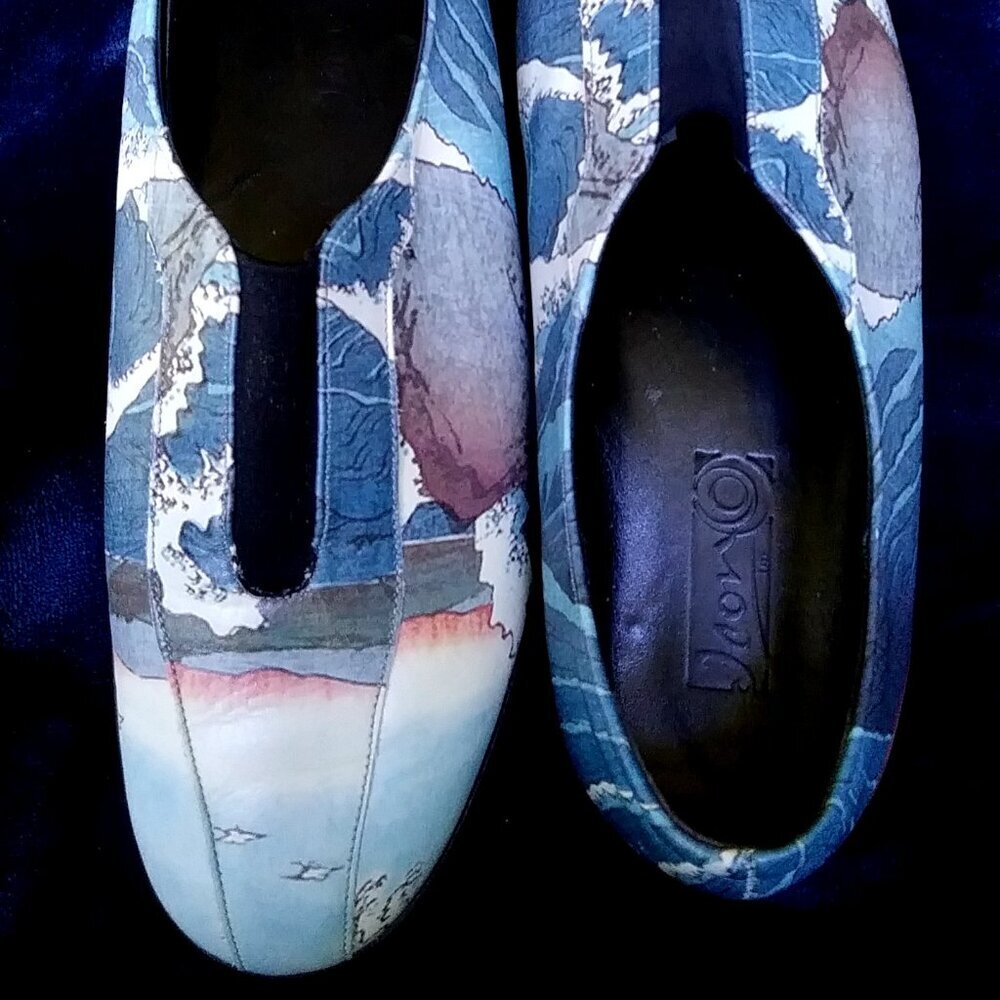 Icon Ocean Painted ICON Wearable Art Shoes Shoes Men's Size 9.5 - Picture 4 of 12